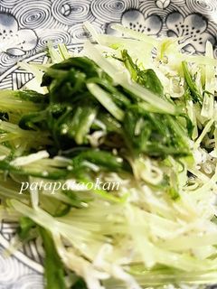 水菜とシラスの和え物-レシピのメイン写真