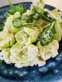 【小松菜】根っこ部分の唐揚げ-レシピのメイン写真