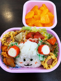 中華の羊キャラ弁☆幼稚園用☆2歳-レシピのメイン写真
