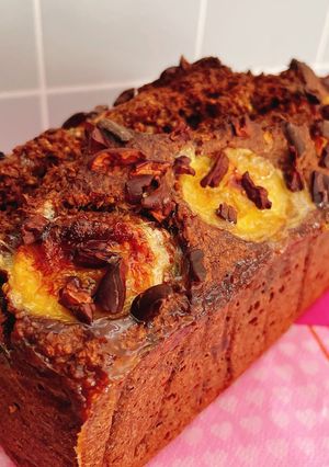 オートミールの腸活チョコバナナケーキ-レシピのメイン写真