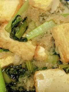 厚揚げと小松菜のシンプルみぞれ煮-レシピのメイン写真