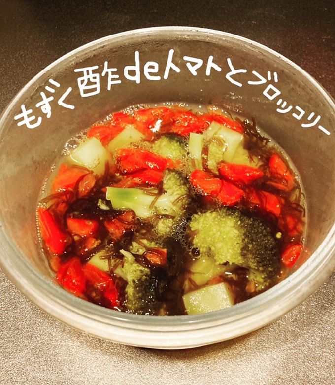 もずく酢deトマトとブロッコリー by 326食堂 【クックパッド】 簡単