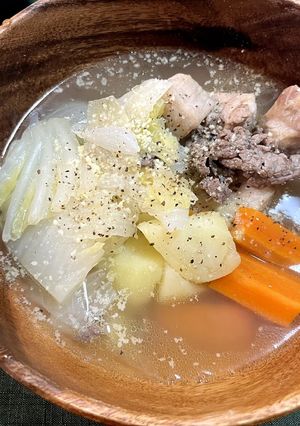 簡単ポトフ風お肉と野菜のスープ-レシピのメイン写真