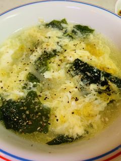 豚の茹で汁で作るわかめの中華スープ-レシピのメイン写真