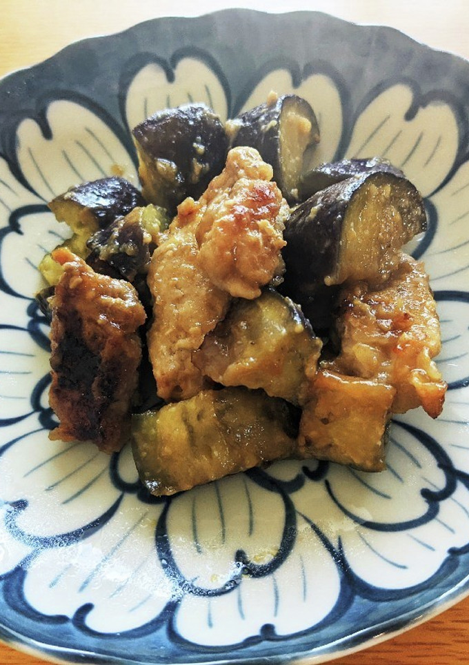 一人暮らしʕ·ᴥ·ʔ茄子と豚肉の味噌炒め-レシピのメイン写真