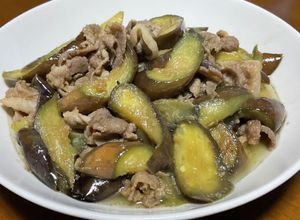 姜葱醤が決め手！豚肉とナスの炒めもの♬-レシピのメイン写真