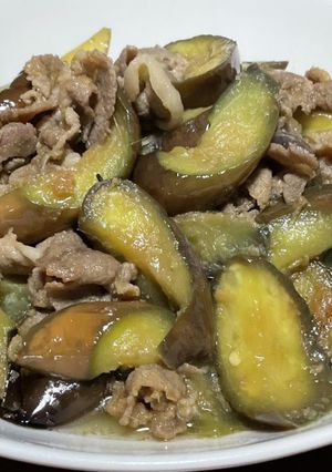 姜葱醤が決め手！豚肉とナスの炒めもの♬-レシピのメイン写真