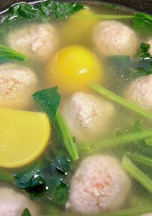オレンジ蕪の鶏つみれ汁-レシピのメイン写真