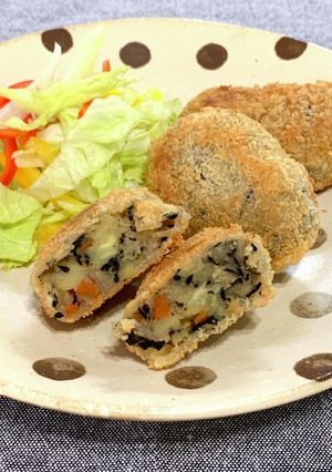 ひじきの煮物☆和風コロッケ-レシピのメイン写真