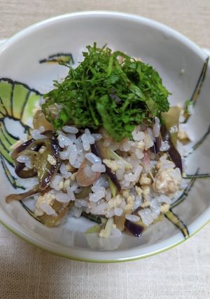 茄子と茗荷のお寿司-レシピのメイン写真