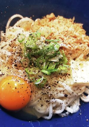 カルボナーラ饂飩★香川の名店インスパイア-レシピのメイン写真