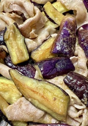 豚バラとナスのグリーンカレー炒め-レシピのメイン写真