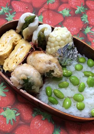白と緑の涼風、枝豆弁当♡-レシピのメイン写真