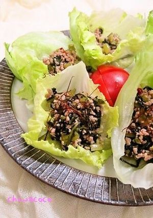 野沢菜とひき肉のぴり辛炒め-レシピのメイン写真