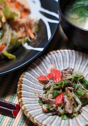 カイワレとしいたけのポン酢あえ-レシピのメイン写真