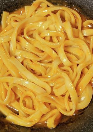 蟹トマトクリーム生パスタ 351kcal-レシピのメイン写真
