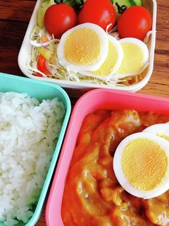 手抜き&時短の自分弁当☆カレーライス弁当-レシピのメイン写真