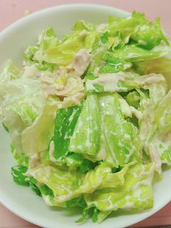 レタスとツナサラダ☆切って混ぜるだけ!!-レシピのメイン写真
