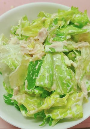 レタスとツナサラダ☆切って混ぜるだけ!!-レシピのメイン写真