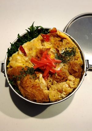 のっけ弁当2022.06.30海老カツ丼-レシピのメイン写真