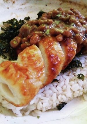 竹輪と梅と韓国海苔の納豆ご飯-レシピのメイン写真