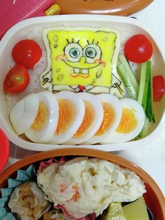 スポンジボブ弁当~♪-レシピのメイン写真