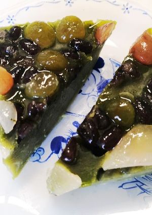 夏の京菓子~抹茶水無月~レンジで簡単-2-レシピのメイン写真