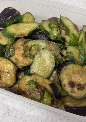 簡単！キュウリとナスの田舎味噌和え-レシピのメイン写真