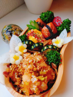女子学生のお弁当(2022.6.30)-レシピのメイン写真