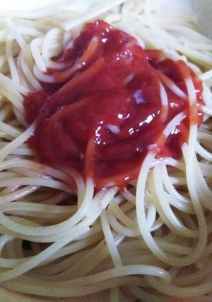 【1食50円】トマトケチャップスパゲティ-レシピのメイン写真