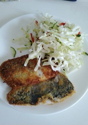鯵フライとサラダ-レシピのメイン写真