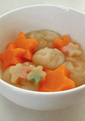 七夕に☆彡にんじんともち麩の煮びたし-レシピのメイン写真