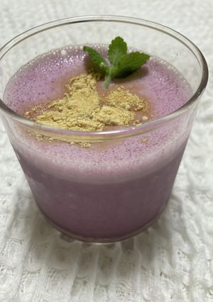 マカとブルーベリーの飲むヨーグルト-レシピのメイン写真