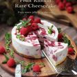 ラズベリーリボンのレアチーズケーキ