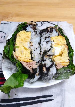 楽々シーチキン×たまご おにぎらず-レシピのメイン写真