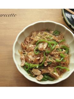 豚肉とピーマンと春雨の中華炒め-レシピのメイン写真