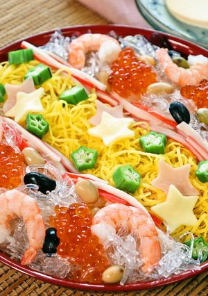 プチプチキラキラ七夕ちらし-レシピのメイン写真