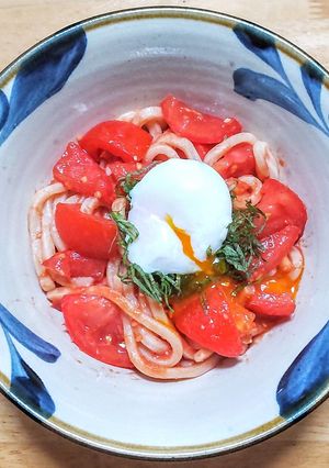 相葉マナブ☆冷製トマト味噌うどん-レシピのメイン写真