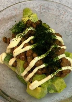 納豆かけアボガド-レシピのメイン写真