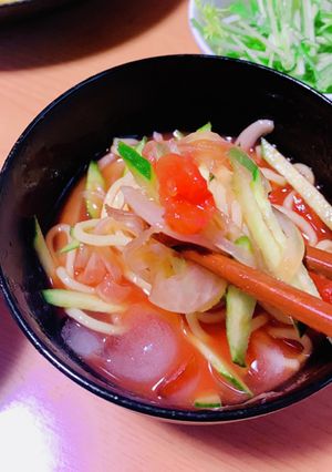 これは発明！夏に超簡単　トマトつけ麺-レシピのメイン写真