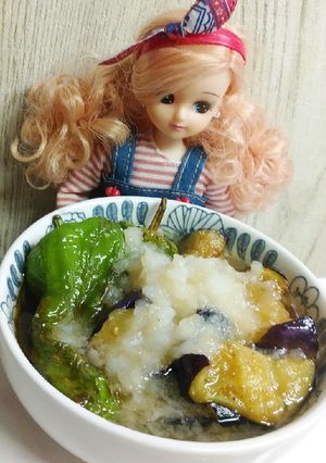 リカちゃん♡ナスピーマン揚げおろしびたし-レシピのメイン写真