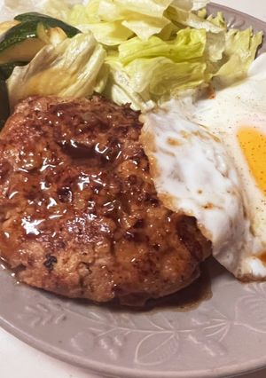 豆腐ハンバーグ 和風にんにくソース-レシピのメイン写真
