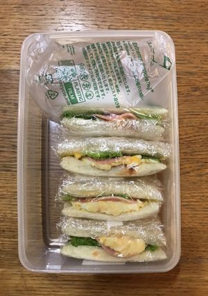 へたくそパパ→高校男子弁当　BLTサンド-レシピのメイン写真