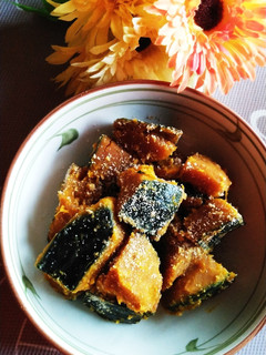 ◆かぼちゃの煮物すりごま和え◆-レシピのメイン写真