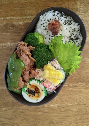 JK☆ピーマンと豚肉の焼肉弁当♪-レシピのメイン写真