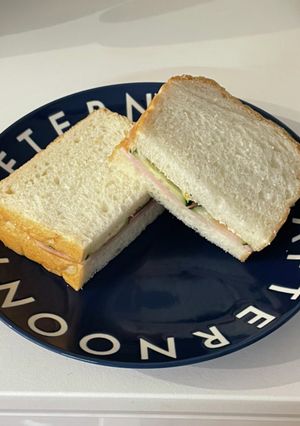 手作り山食パンdeハムサンド-レシピのメイン写真