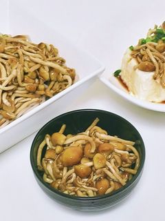 なめこ麺つゆ漬け-レシピのメイン写真
