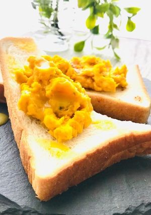 かぼちゃとクリームチーズのオープンサンド-レシピのメイン写真