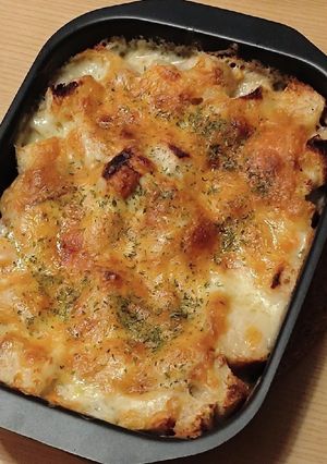 魚焼きグリルで♪一口食パングラタン☆-レシピのメイン写真