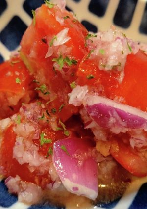 簡単♪冷製☆紫玉ねぎとトマトのサラダ-レシピのメイン写真